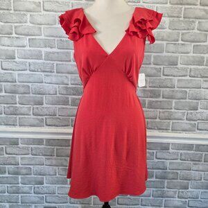 Altar'd State Open Back Flutter Sleeve Mini Dress NEW M Resort Beach Feminine US